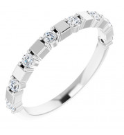 14K White 1/4 CTW Diamond Anniversary Band - 123491600P