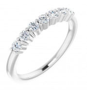 14K White 3/8 CTW Diamond Anniversary Band - 12284460004P