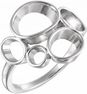 14K White Freeform Ring - 50868102P