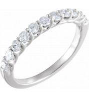 14K White 5/8 CTW Diamond Anniversary Band - 65109760001P