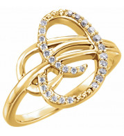 14K Yellow 1/6 CTW Diamond Ring - 1227146001P