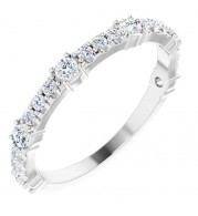 14K White 1/2 CTW Diamond Anniversary Band - 123802600P