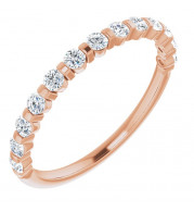 14K Rose 3/8 CTW Diamond Anniversary Band - 1236756020P