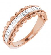 14K Rose 5/8 CTW Diamond Channel-Set Anniversary Band - 123694602P