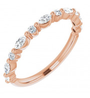 14K Rose 1/4 CTW Diamond Anniversary Band - 123502606P