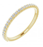 14K Yellow 1/4 CTW Diamond Anniversary Band - 123041601P