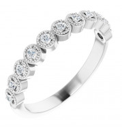 14K White 1/6 CTW Diamond Anniversary Band - 123420604P