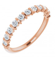 14K Rose 1/2 CTW Diamond Anniversary Band - 1236006024P