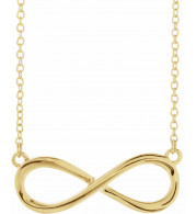 14K Yellow Infinity-Inspired 18 Necklace - 859471000P