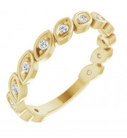 14K Yellow 1/6 CTW Diamond Anniversary Band - 123957601P
