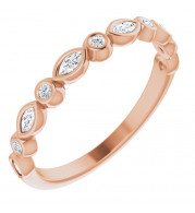 14K Rose 1/4 CTW Diamond Anniversary Band - 123175602P