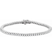 14K White 2 3/4 CTW Diamond 7 Line Bracelet - 65269260000P