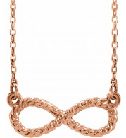 14K Rose Rope Infinity-Inspired 18 Necklace - 865616002P