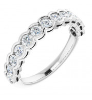 14K White 3/4 CTW Diamond Anniversary Band - 1235966041P