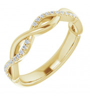 14K Yellow 1/8 CTW Diamond Anniversary Band - 122961601P