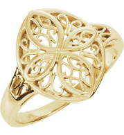 14K Yellow Filigree Ring - 546530839P