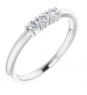 14K White 1/5 CTW Diamond Anniversary Band - 1239756008P