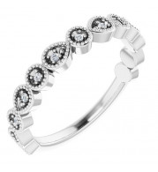 14K White .07 CTW Diamond Anniversary Band - 123070600P