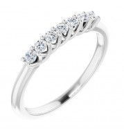 14K White 1/5 CTW Diamond Anniversary Band - 1240326009P