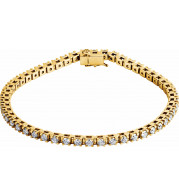 14K Yellow 3 1/2 CTW Diamond Line 7 1/4 Bracelet - 6739660001P