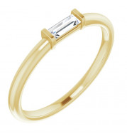 14K Yellow 1/6 CTW Diamond Stackable Ring - 122887606P