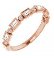 14K Rose 1/4 CTW Diamond Anniversary Band - 1236356064P