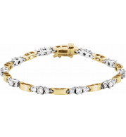 14K Yellow & White 1 3/4 CTW Diamond Line Bracelet - 61720251872P