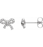 14K White 1/5 CTW Diamond Earrings - 65193560000P