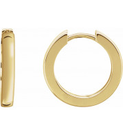 14K Yellow 16 mm Hinged Hoop Earrings - 20172136036P