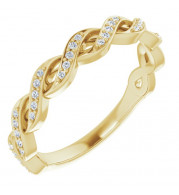 14K Yellow 1/8 CTW Diamond Anniversary Band - 123358601P