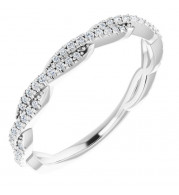 14K White 1/6 CTW Diamond Anniversary Band - 123325600P