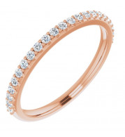 14K Rose 1/5 CTW Diamond Anniversary Band - 123274602P