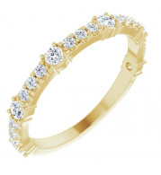 14K Yellow 1/2 CTW Diamond Anniversary Band - 123802601P