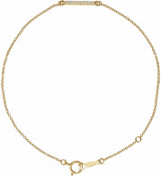 14K Yellow .07 CTW Diamond Bar 6 1/2-71/2 Bracelet - BRC7716001P