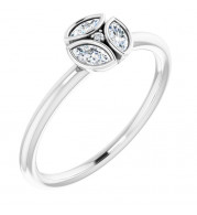 14K White 1/5 CTW Diamond Ring - 122975600P