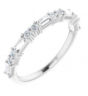 14K White 1/2 CTW Diamond Anniversary Band - 123092617P