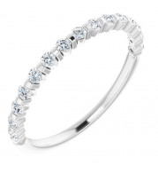 14K White 1/4 CTW Diamond Anniversary Band - 1236756013P