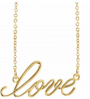 14K Yellow Love 16.5 Necklace - 8579970000P