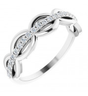 14K White 1/5 CTW Diamond Anniversary Band - 123921600P