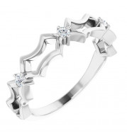 14K White 1/10 CTW Diamond Anniversary Band - 123664600P