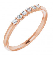14K Rose 1/8 CTW Diamond Stackable Ring - 123288602P