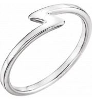 14K White Stackable Ring - 51656101P