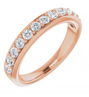 14K Rose 5/8 CTW Diamond Anniversary Band - 1231926002P