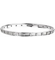 14K White 3/4 CTW Diamond Bangle 7 1/4 Bracelet - 67338102P