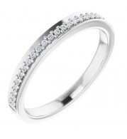 14K White 1/8 CTW Diamond Anniversary Band - 1227306000P