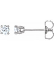 14K White 1/4 CTW Diamond Earrings - 187470190P