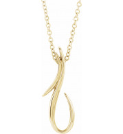 14K Yellow Freeform 16-18 Necklace - 86734601P