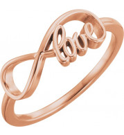 14K Rose Love Infinity-Inspired Ring - 51380103P