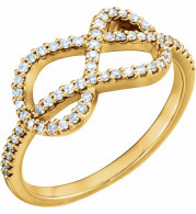14K Yellow 1/3 CTW Diamond Knot Ring - 122826601P