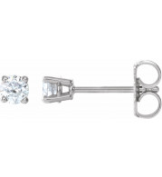 14K White 1/4 CTW Diamond Earrings - 187460052P